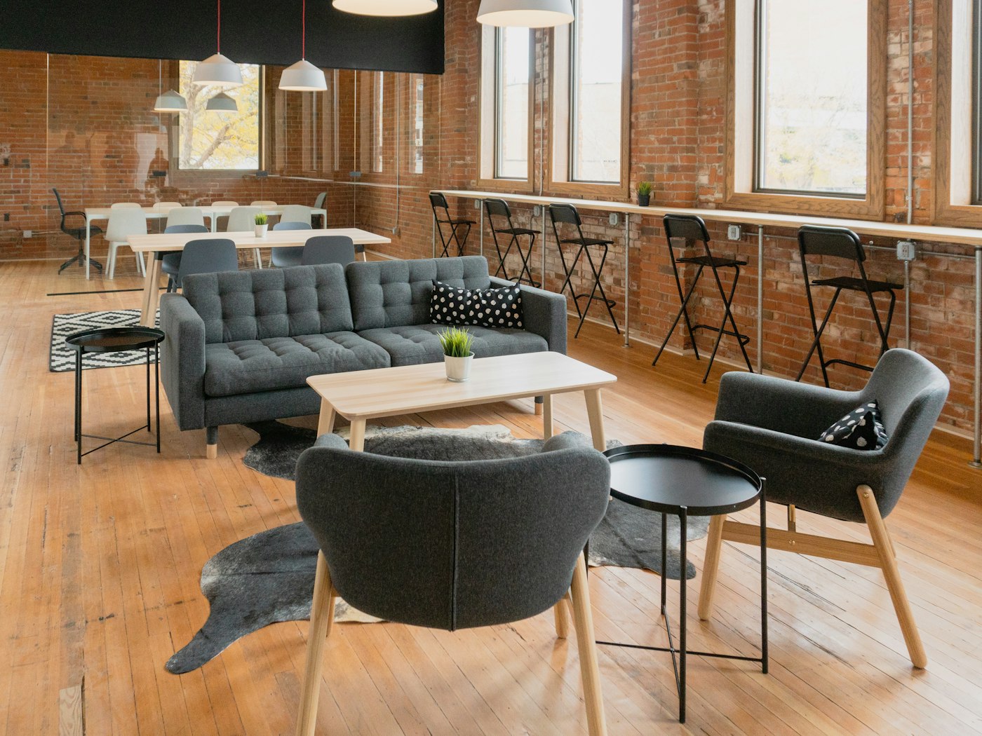 An open studio space styled with Vellora furniture